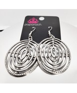 Paparazzi Fashion Jewelry Totally On Target #P5TR-SVXX-166RY Silver Earr... - $3.87
