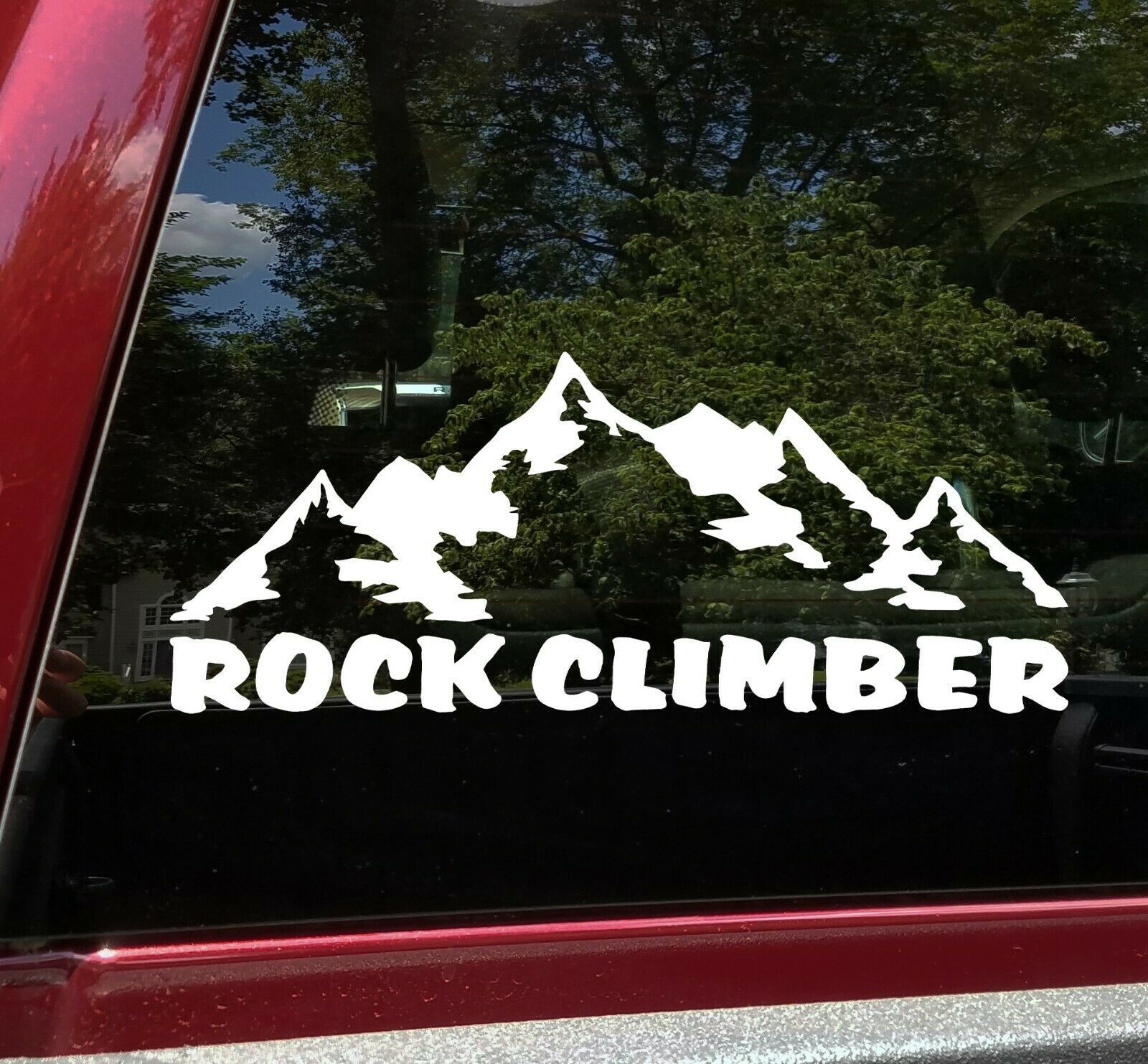 Rock Climber Vinyl Decal - Mountains Free Bouldering Solo - Die Cut Sticker