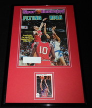 Pervis Ellison Signed Framed 1986 Sports Illustrated Display Louisville image 1