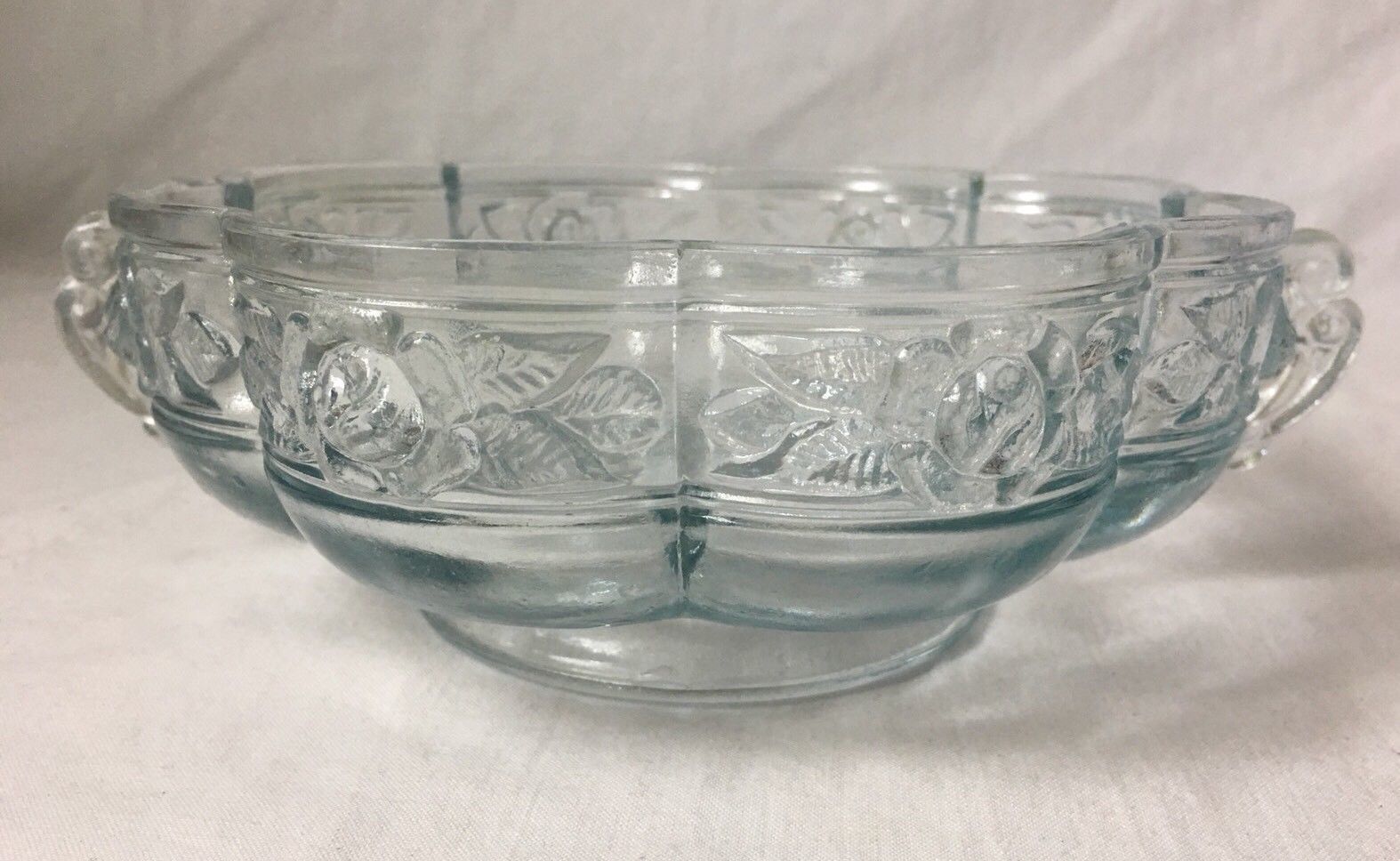 Vintage Jeannette Blue Tint Glass Candy Dish And 50 Similar
