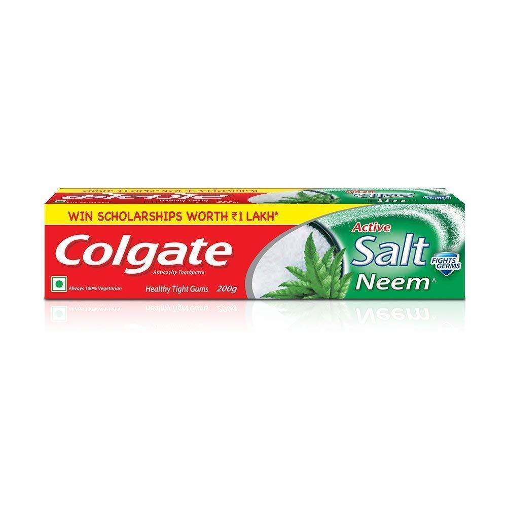 Colgate Active Salt Neem Toothpaste 200 gm x 4 pack (Free shipping