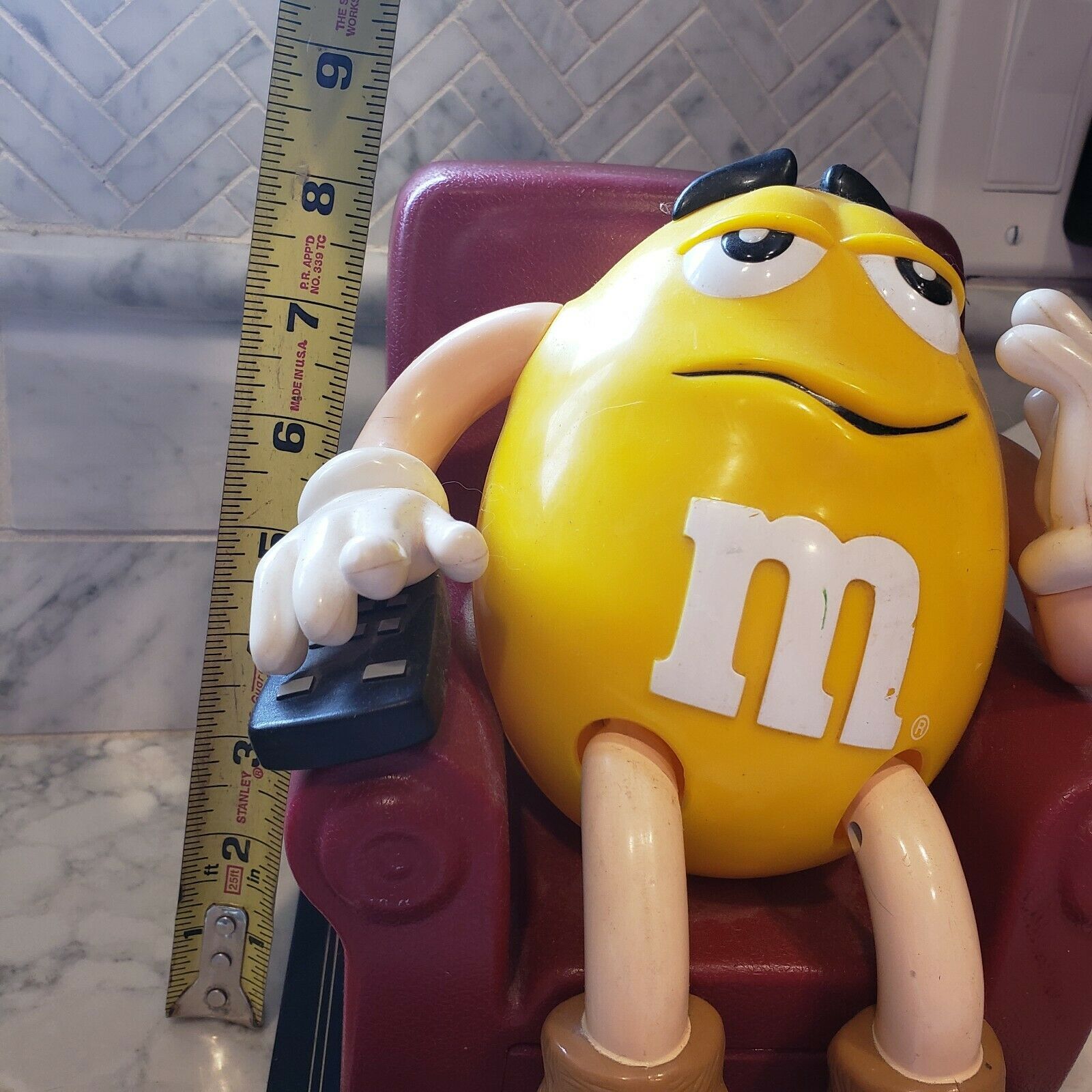 M/&M/'s World Four Tube Yellow Candy Dispenser New with Tags
