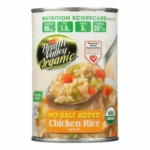 Health Valley Organic Soup - Chicken Rice No Salt Added - Case Of 12 - 1... - $61.96