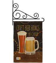 Craft Beer Brings Cheer Burlap - Impressions Decorative Metal Fansy Wall Bracket - $33.97