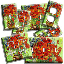 Vincent Van Gogh Red Poppies Daisies Flowers Vase Lightswitch Outlet Plate Decor - $10.22+