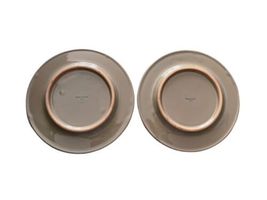 2pc Ralph Lauren Stoneware 9" Taupe Salad Plate Lot Made in Italy image 4