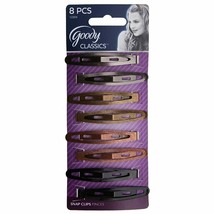 Goody Womens Classic Oval Metal Contour Clip 8x Item #12304 Assorted Colors - $8.25