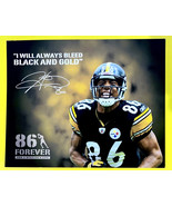 HINES WARD #86 FOREVER PITTSBURGH STEELERS 4 LIFE 8X10 PHOTO wCOA - $19.79