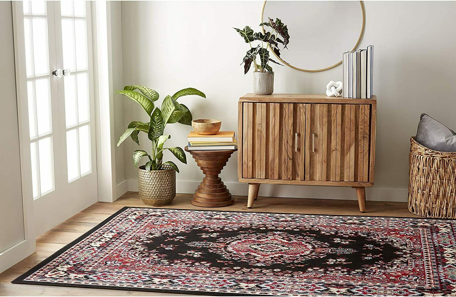 Carpet Area Rug 7' 8" x 10' 7" Soft Floral Shabby Chic Bohemian