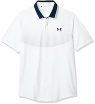 Under Armour Men's Iso-Chill Graphic Golf Polo, White (100)/Academy, Small - $72.92