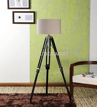 NAUTICALMART CLASSICAL DESIGNER FLOOR LAMP VINTAGE WOODEN TRIPOD