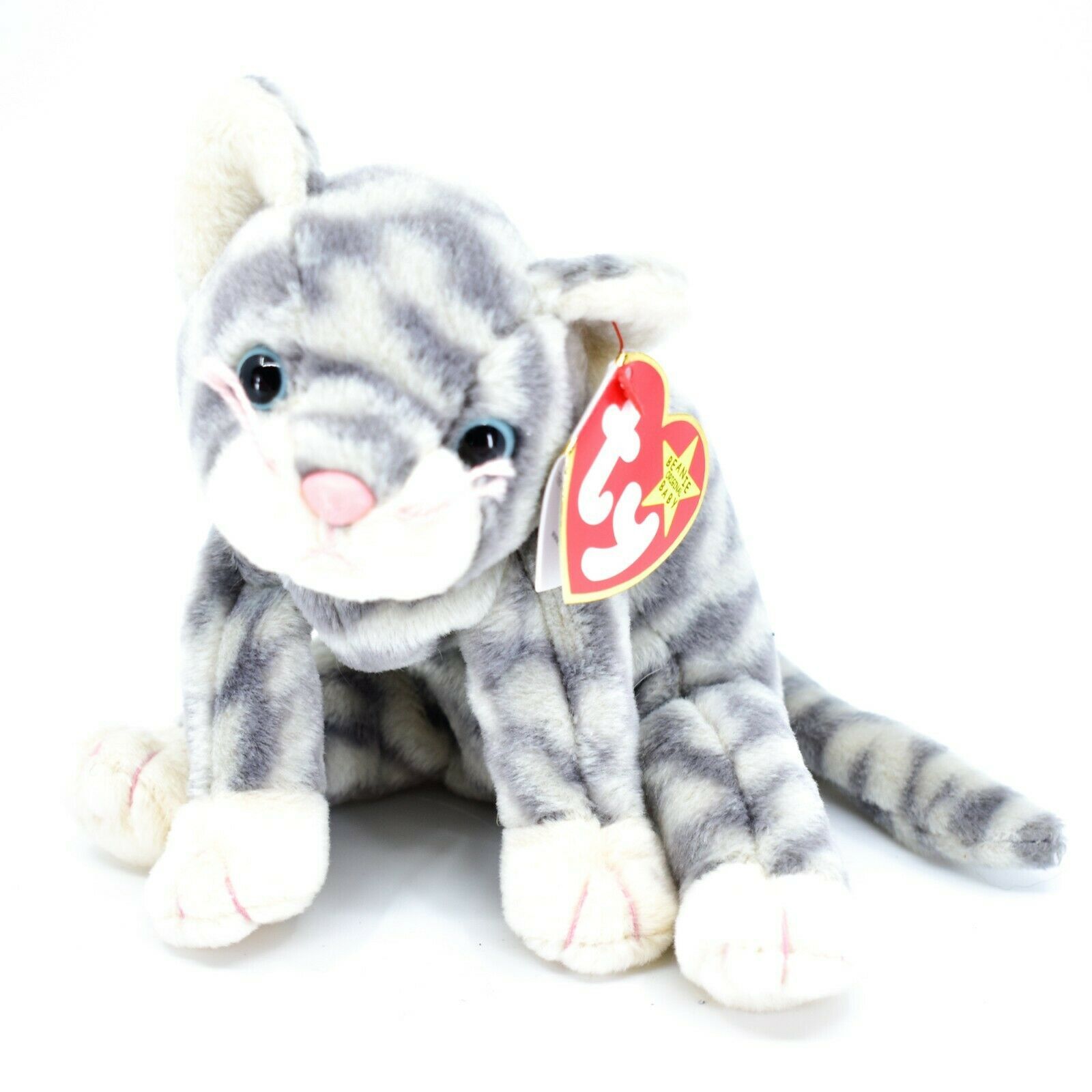 silver the cat beanie baby