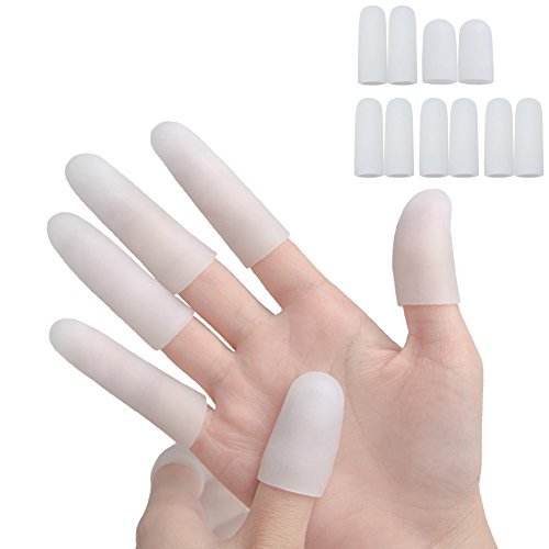 Sumifun Silicone Thumb Sleeves- Gel Finger Protector Support for ...
