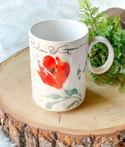 Anthropologie Brynne Mug Cup BLOOM &amp; GROW Stoneware Floral Stoneware Flo... - $27.75