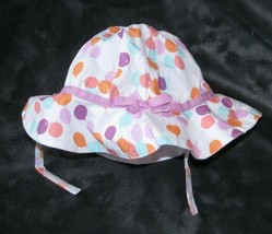 NEW Gymboree White Orange Purple Pink Blue Balloon Hat Baby Girl 6-12 Bow Party - $15.83