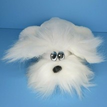 Tonka Pound Puppies Fuzzies Furries Newborn Baby White Hair Dog Plush Vintage - $19.95