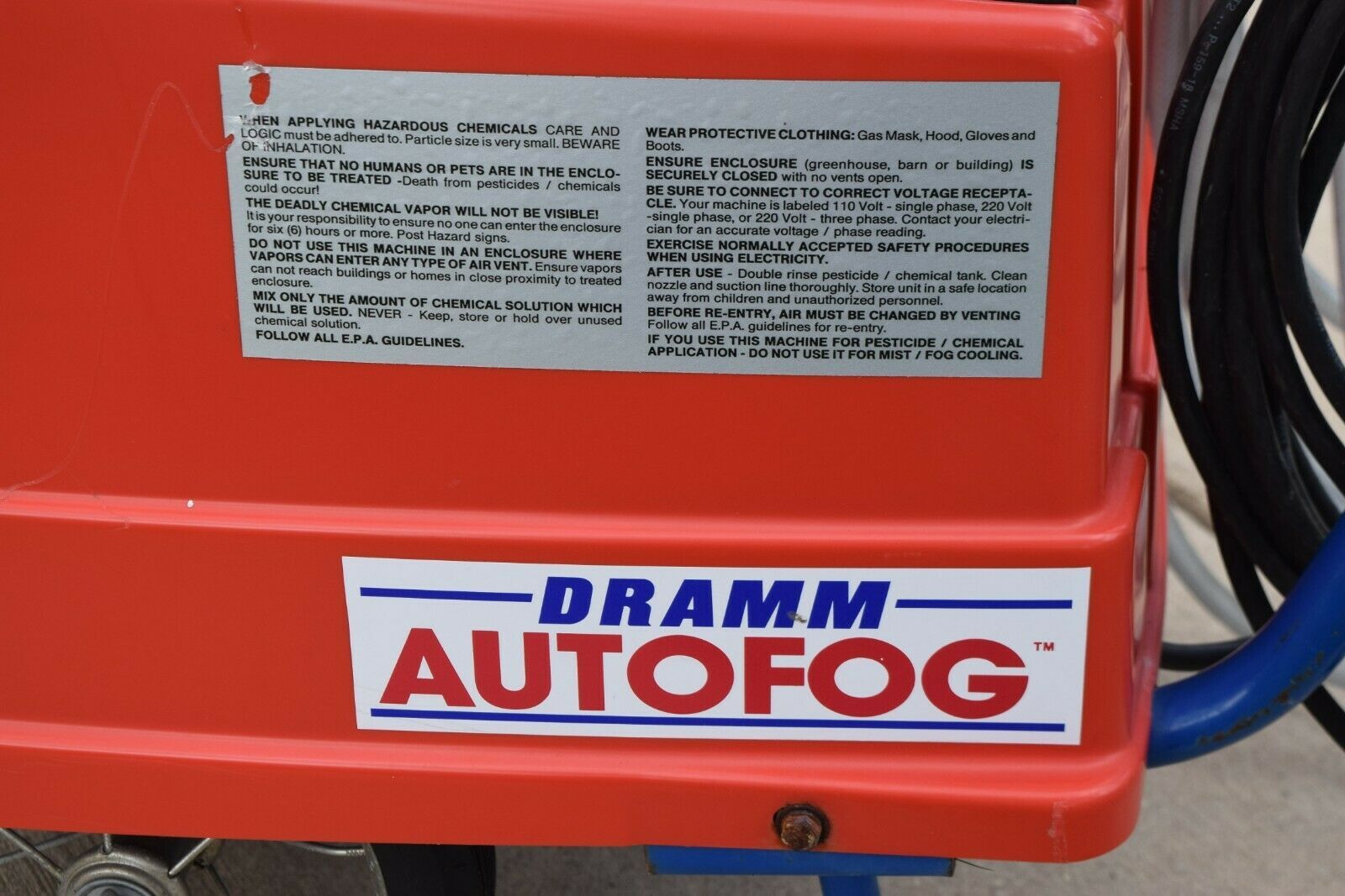 Dramm AutoFog Auto Fogger Large Greenhouse Chemical Pesticide Fog