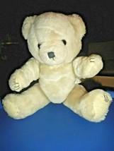 VINTAGE Nursery Decor~Teddy Bear PLUSH Jointed Stuffed Tan Camel Color/B... - $24.74