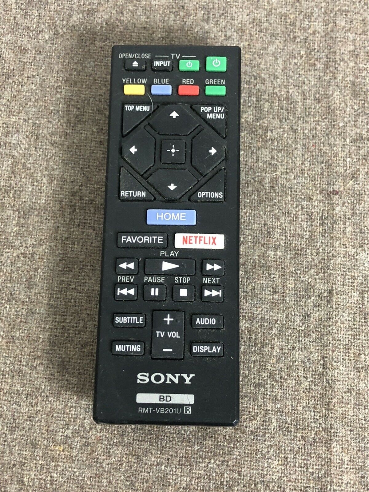 Sony Remote RMTVB201U Remote Controls
