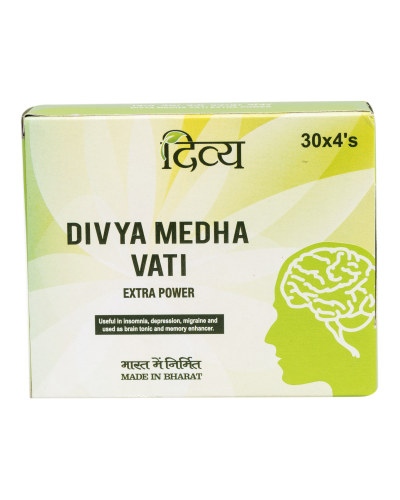 Patanjali DIVYA MEDHA VATI EXTRA POWER -Depression, Anxiety - 120 ...