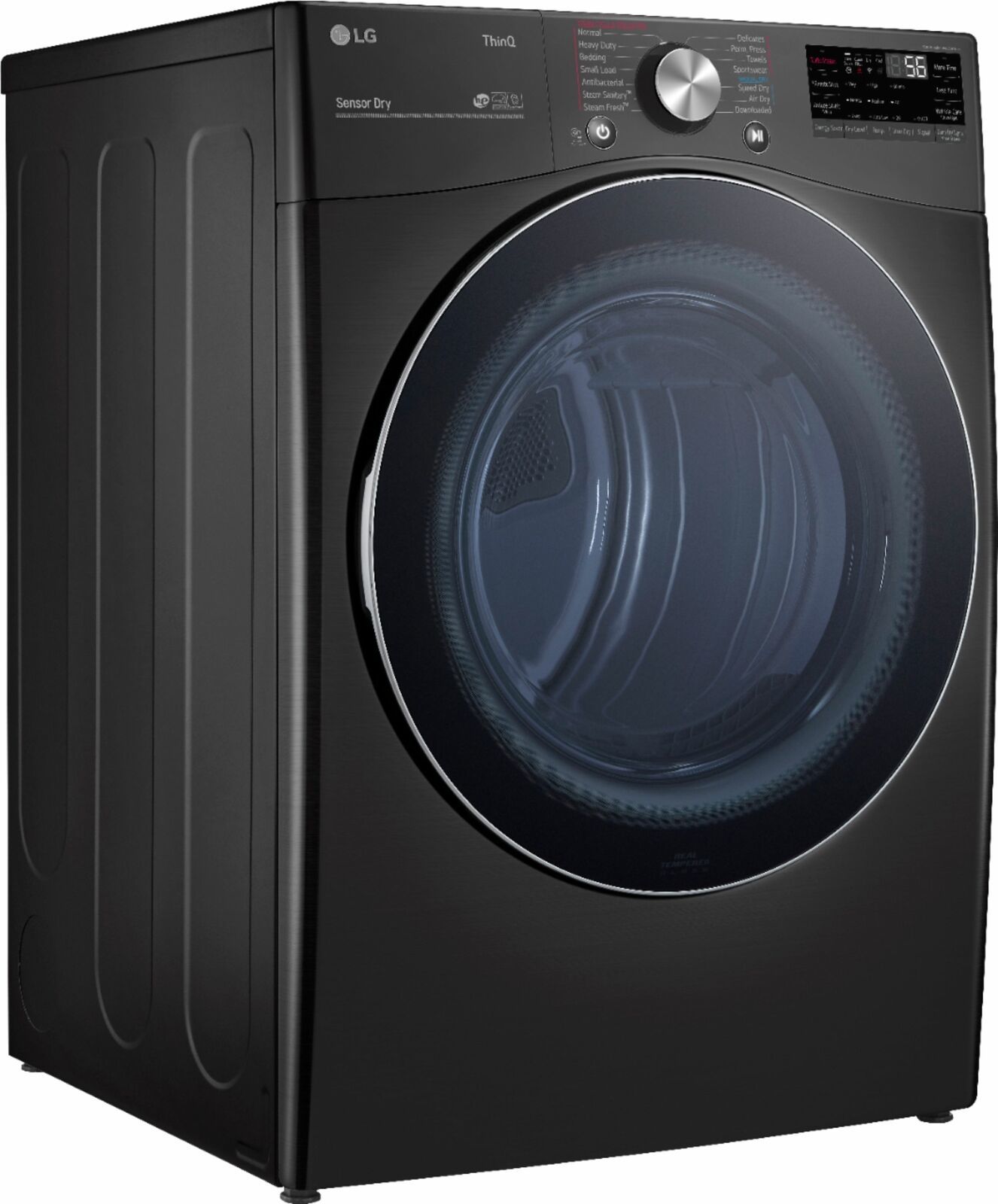 LG DLEX4200B 7.4 Cu. Ft. Stackable Smart Electric Dryer with Steam