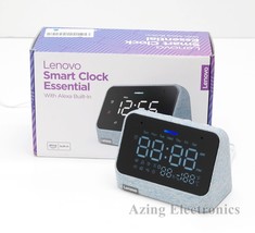 Lenovo CD-4N342Y Smart Clock Essential with Alexa Built In - Misty Blue image 1