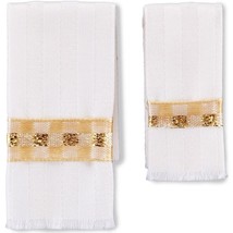 Dollhouse Cream Damask Bath Towel Set 1.769/5 Reutter Miniature  - $12.30