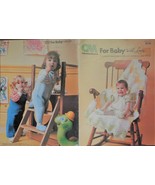 CM For Baby With Love 1977 baby knit pattern book, baby crochet pattern - $10.00