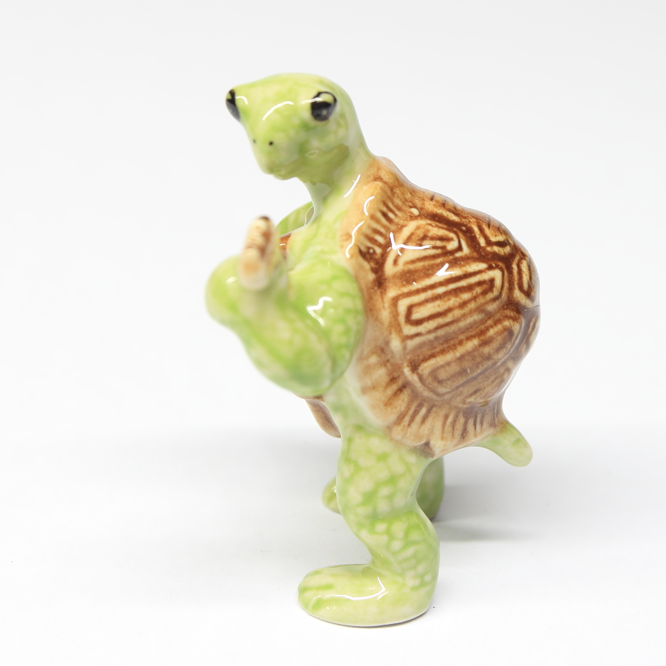 Animals Ceramic Turtle Playing Guitar Music Ceramic Hand painted - Turtles