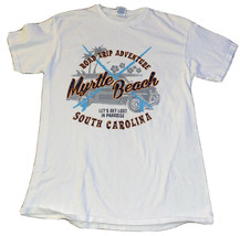 Myrtle Beach Road Trip Adventure White T-Shirt Men’s Size Medium - $7.08