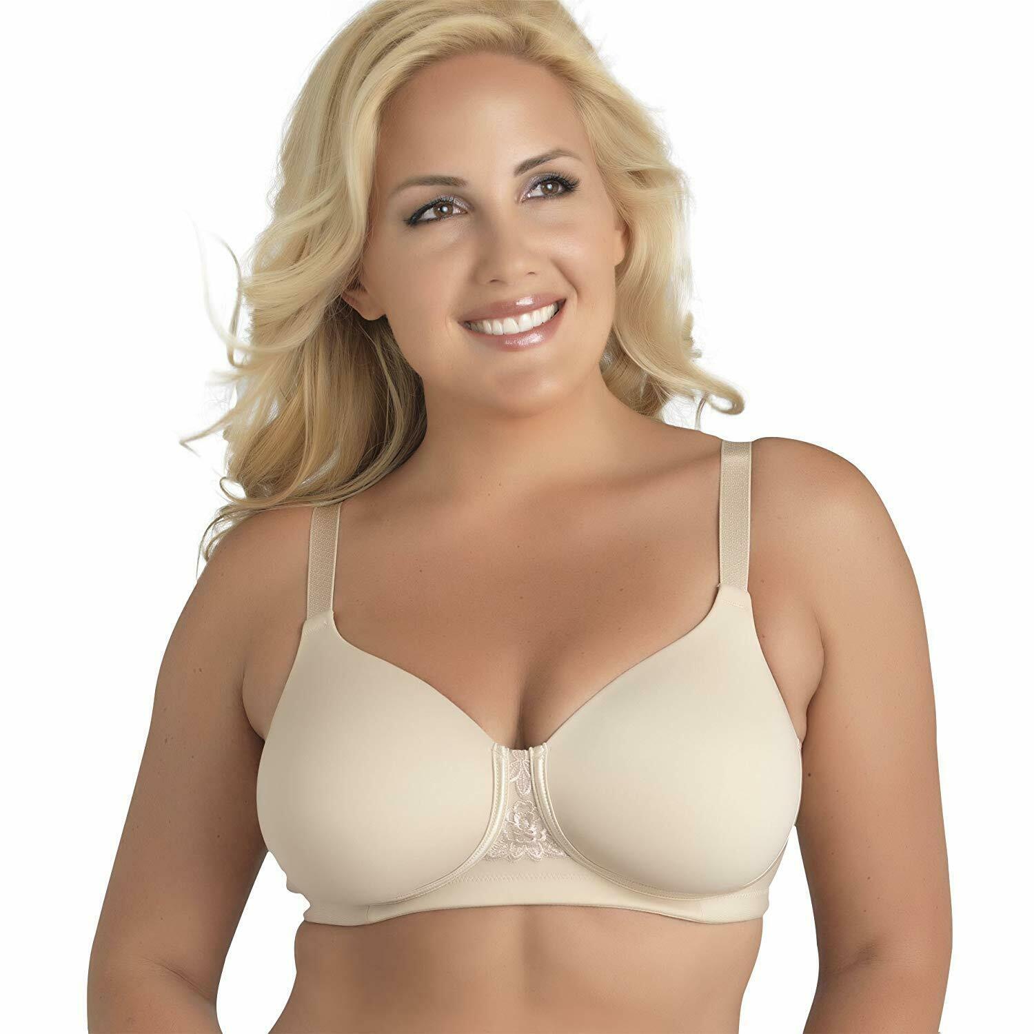 Vanity Fair DAMASK NEUTRAL Beauty Back Full Cup WireFree Bra, US 38DDD, UK 38E Bras & Bra Sets