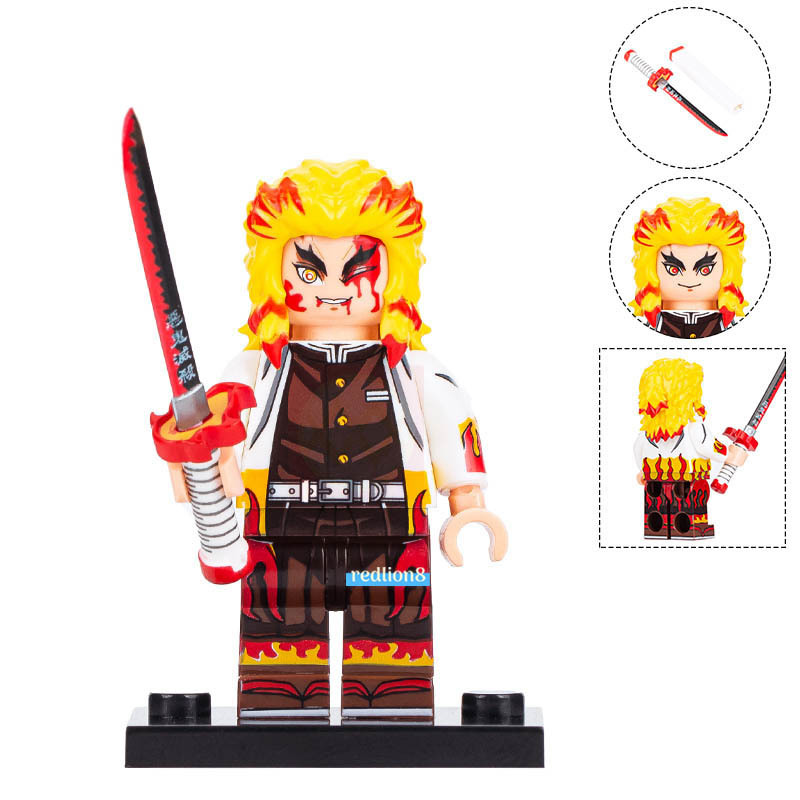 Kyojuro Rengoku Demon Slayer Kimetsu No Yaiba Lego Compatible