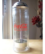 1992 Coca Cola Vintage Replica Glass Straw Dispenser  - $40.00