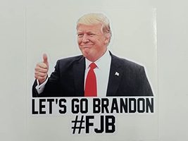 Let&#39;s Go Brandon Trump Thumbs up | #FJB vinyl bumper stickers 6&quot; x 1.5&quot; ... - $3.95