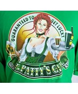 St. Patty&#39;s Girl Men&#39;s Graphic T-Shirt Size 3XL Green Beer Fishersportsw... - $20.67