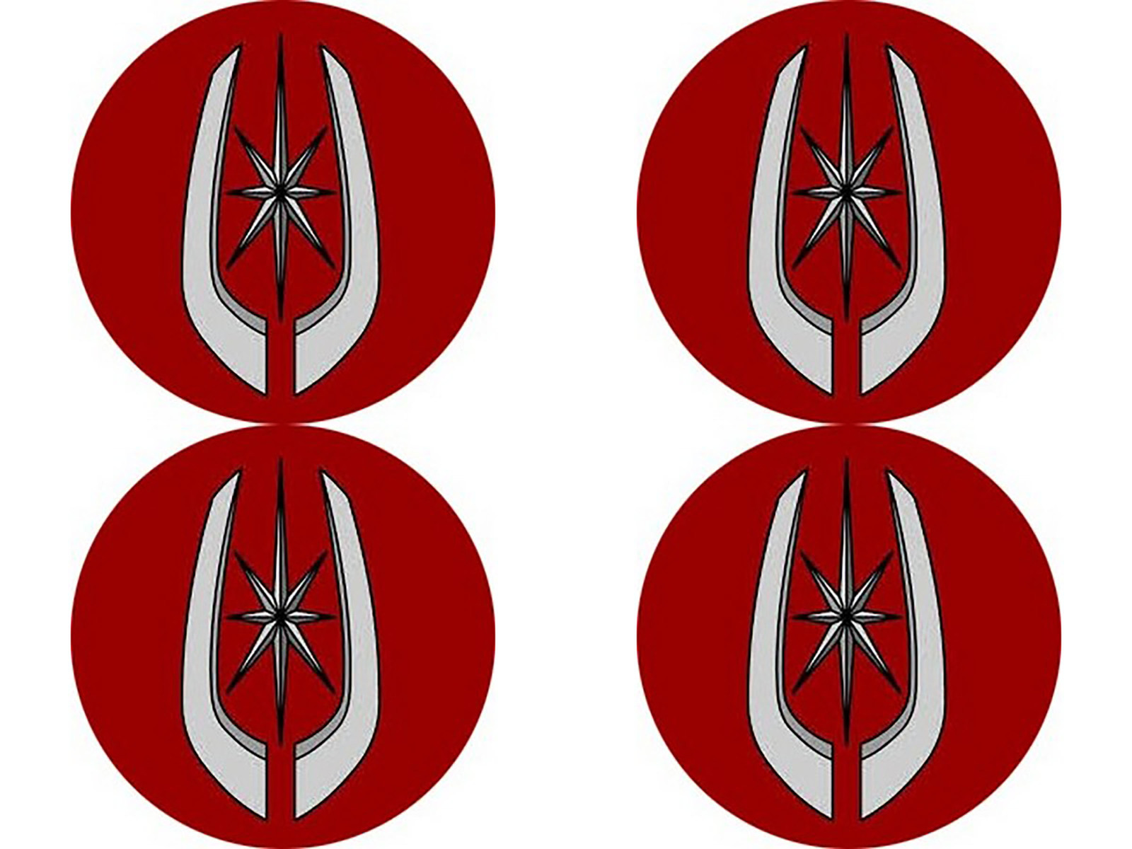 Toyota Cressida Set of 4 Metal Stickers for Wheel Center Caps Logo Badges Ri Car & Truck