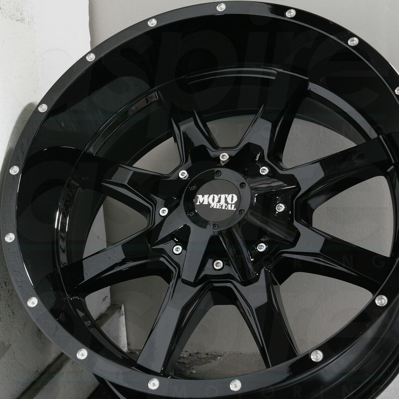 One 17x8 Moto Metal MO970 8x6.5/8x165.1 0 Black Milled Wheel Rim - Wheels