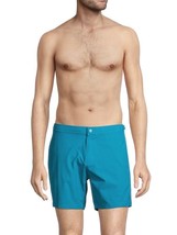 PUBLIC BEACH Textured Zip Fly Blue Swim Shorts MSRP: $69.00 &quot;Large&quot; - $39.59