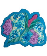 Flowers in Blue: Abstract Quilted Art Wall Hanging - $305.00