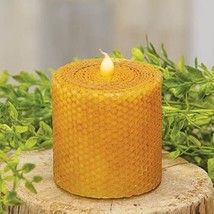 Wrapped Honeycomb LED Pillar 3" x 3" - $38.34