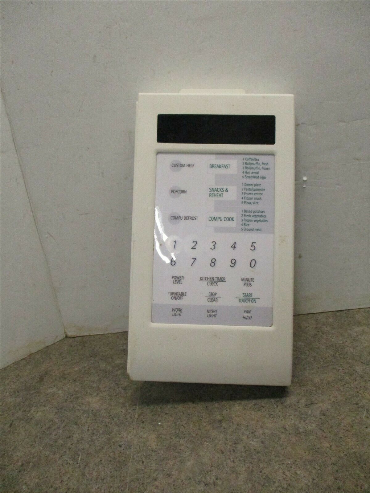 SHARP MICROWAVE TOUCHPAD & CONTROL BOARD PART FPNLCB211MRKO