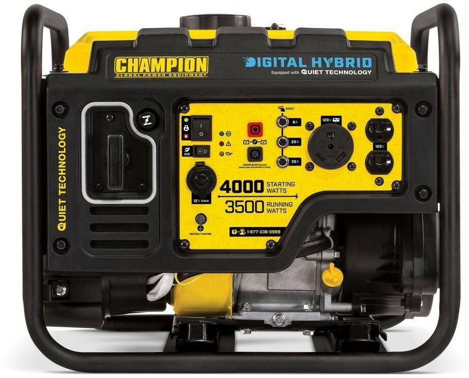 Champion Inverter Generator 4000Watt Gas Power Overload Protection