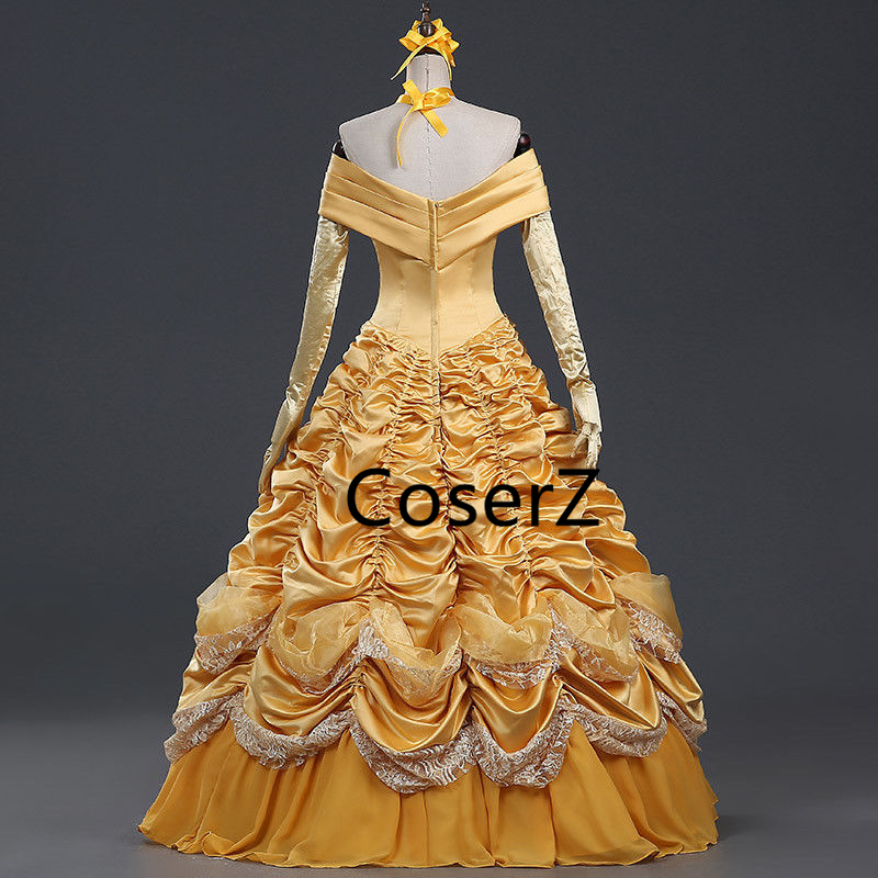 Belle Dress, Beauty and The Beast Dress Princess Prom Ball Gown without ...