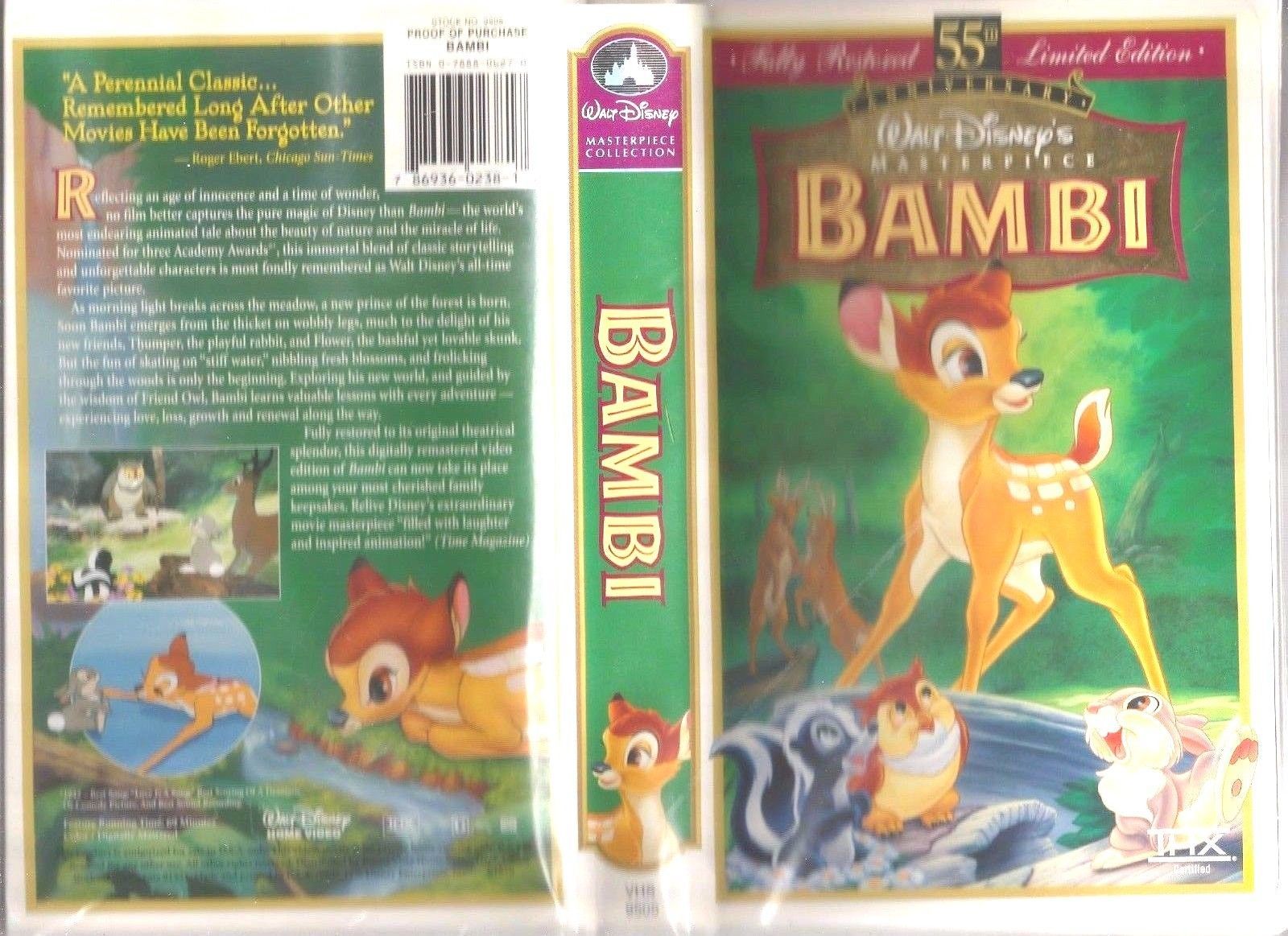 VHS Walt Disney's Masterpiece Bambi And 25 Similar Items