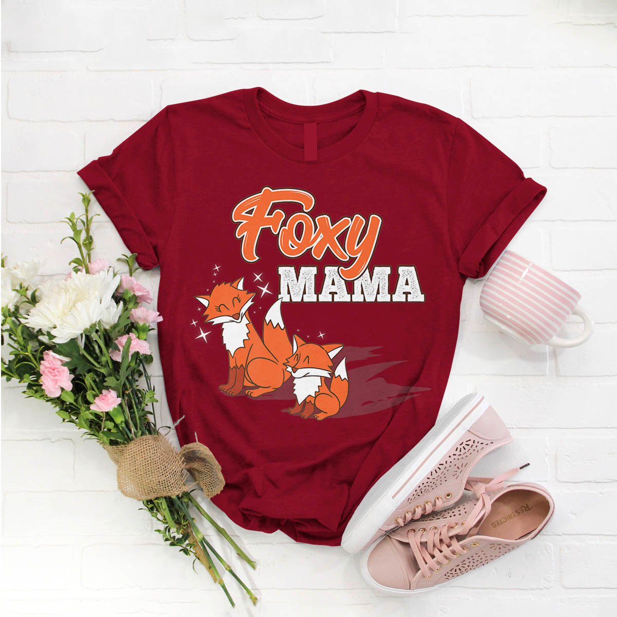 Foxy Mama Cute Mom Fox Animal Mommy TShirts