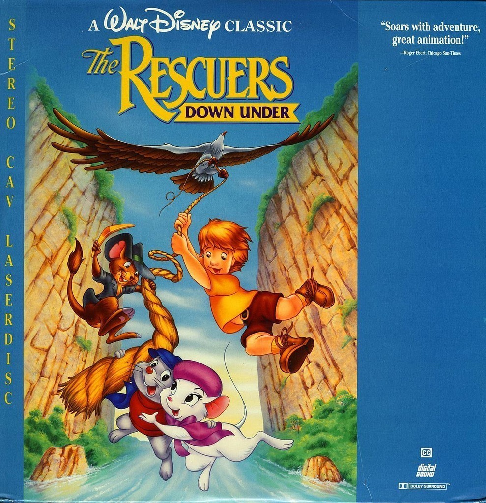 RESCUERS DOWN UNDER DISNEY LASERDISC RARE Laserdisc