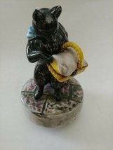 Schmid Hand Painted Vintage Music Box - Beatrix Potter Duchess - Excellent - $59.99