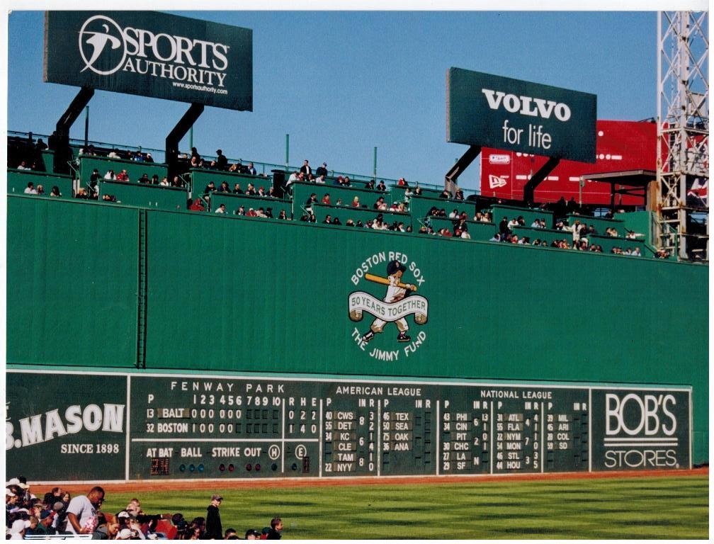 Fenway Park Green Monster Boston Red Sox Vintage 11x14 Color Memorabilia Photo Photos 2549