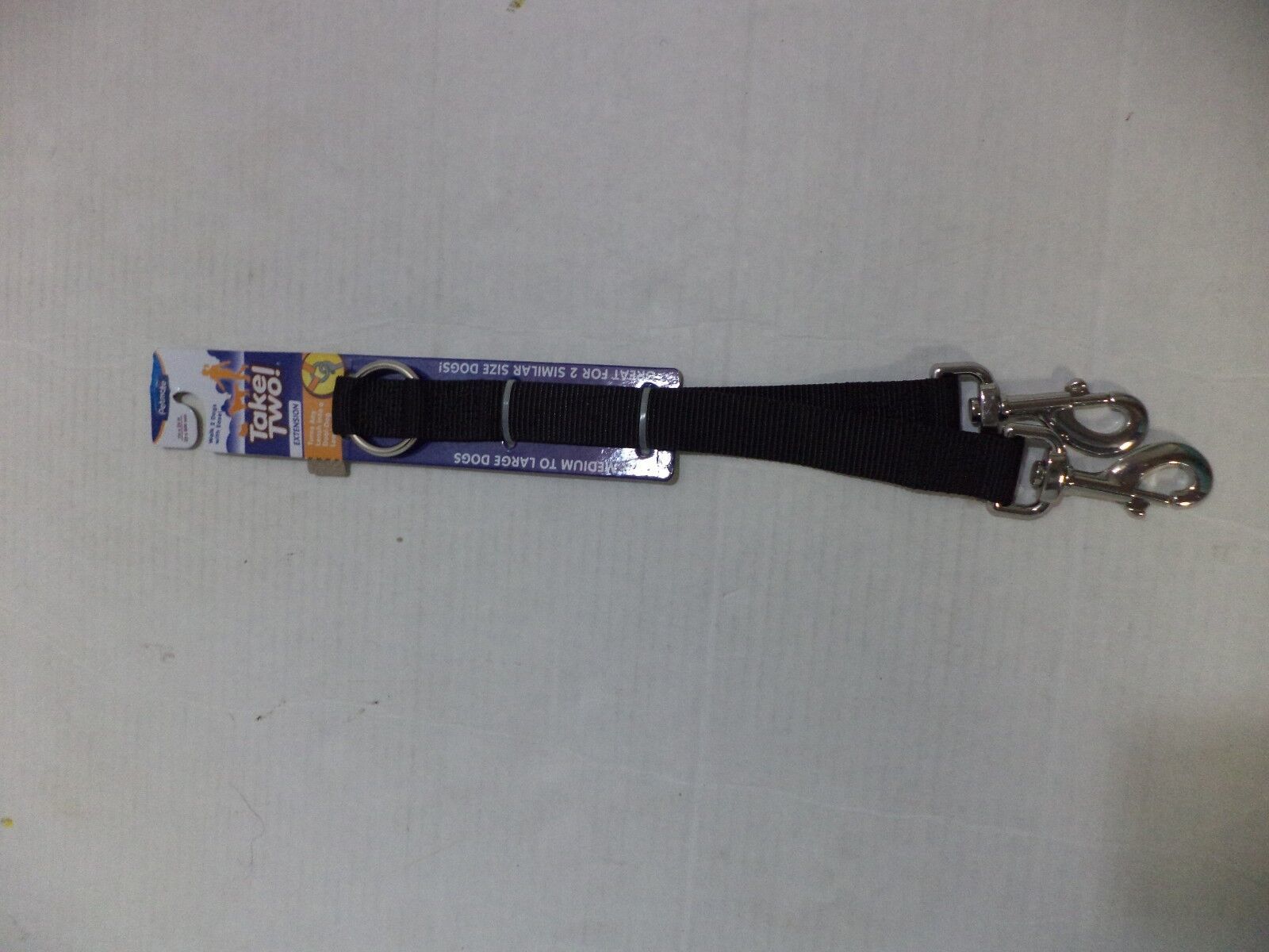 Petmate by Aspen Pet Take Two 1" Leash Extension in Black Leashes