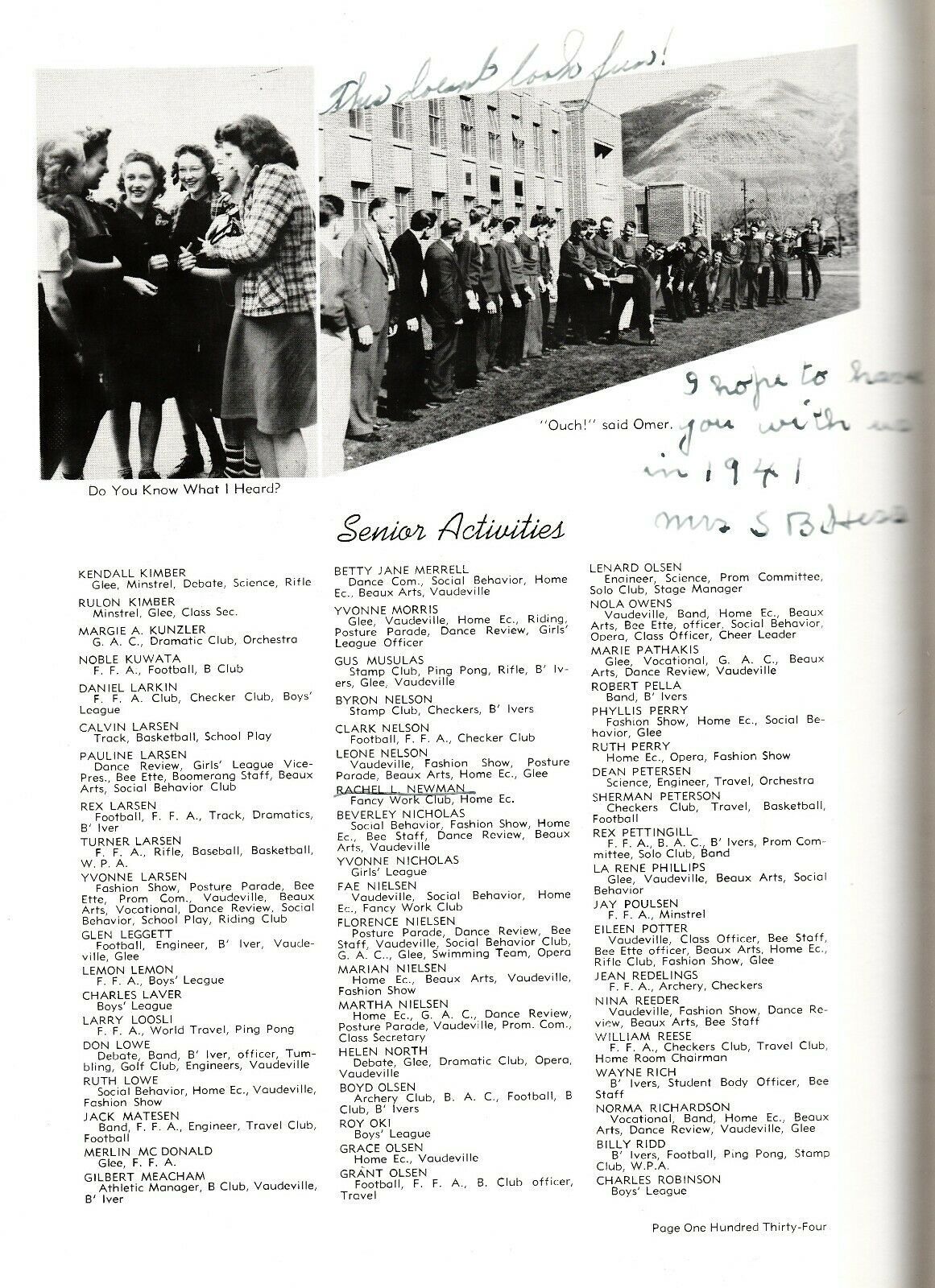 1940 Box Elder High School Yearbook, Boomerang, Brigham City, Utah